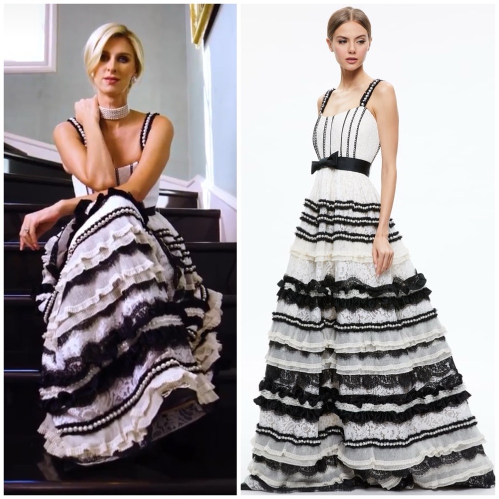 ALICE + OLIVIA DENITA BUSTIER RUFFLE GOWN - Picture 6 of 17
